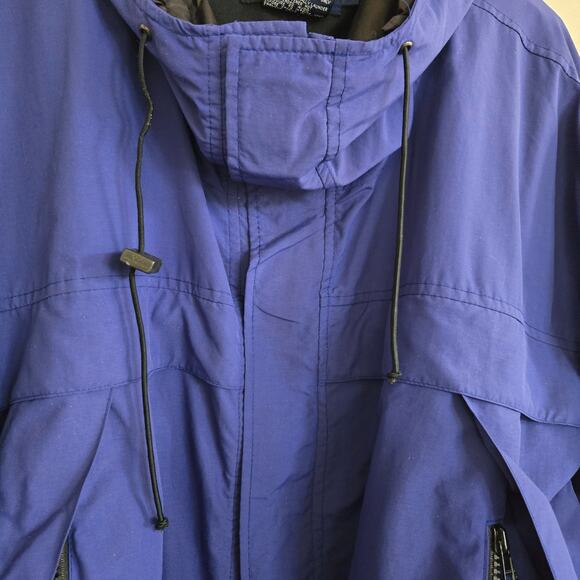 Vtg Polo Ralph Lauren Parka Size L Hi-Tech Jacket w/Ultrex Royal Blue *read* - Picture 15 of 16